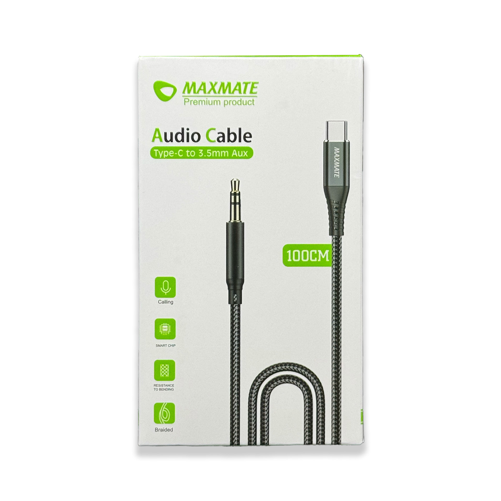 MA12 Braided 3.5 Aux to Type-C Cable