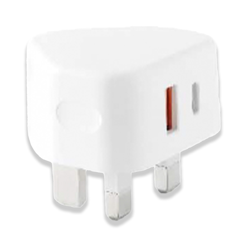 TC35 Type-C PD 20w + USB 3.0 QC Traditional Shape Dual Adapter