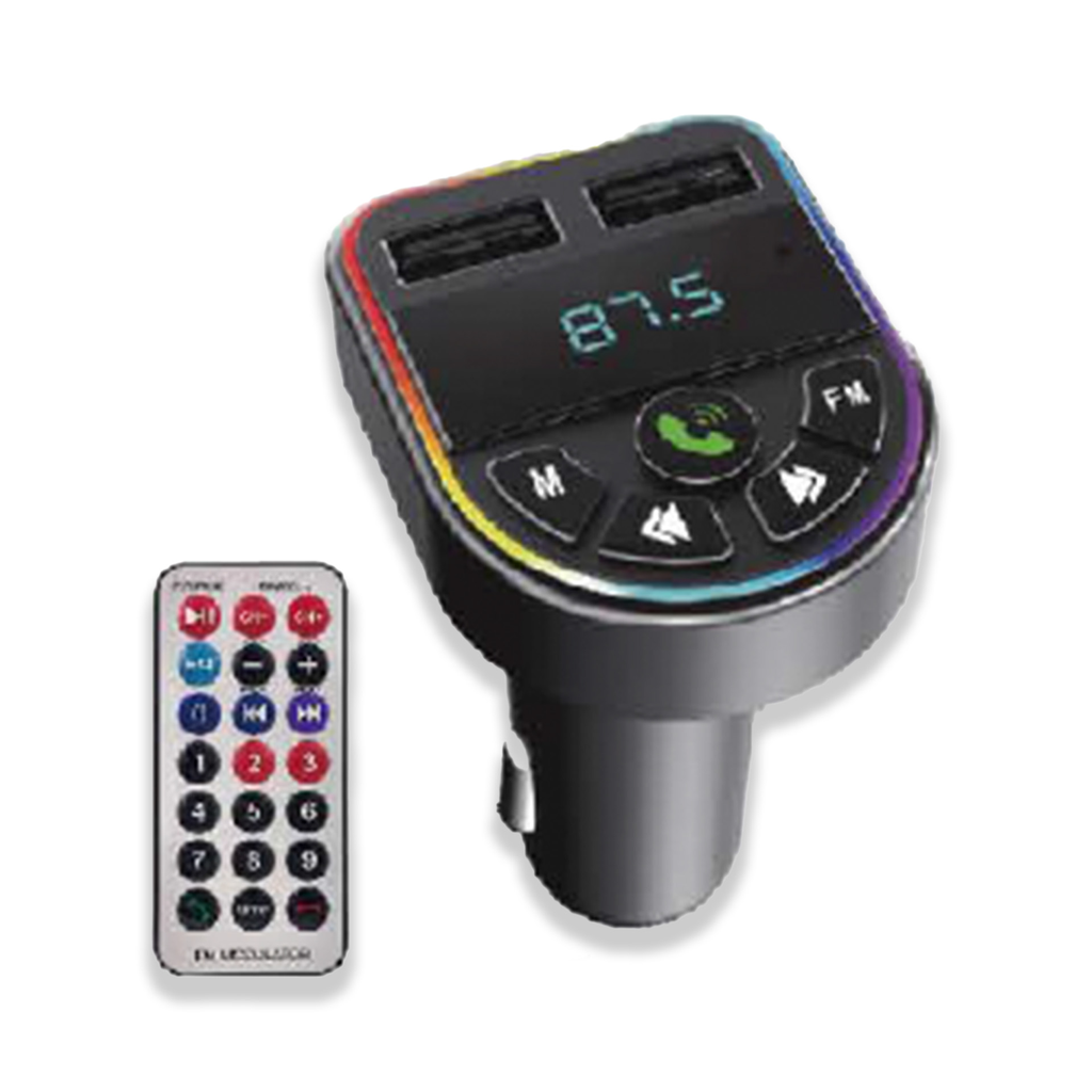 MCM07 Bluetooth FM Transmitter With 2 USB 2 .4A 18W