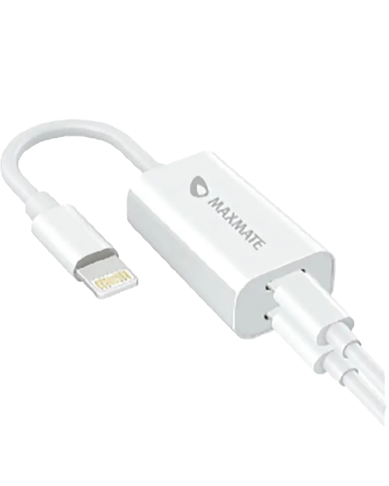 MA06 Dual Lightning Audio & Charger Adapter