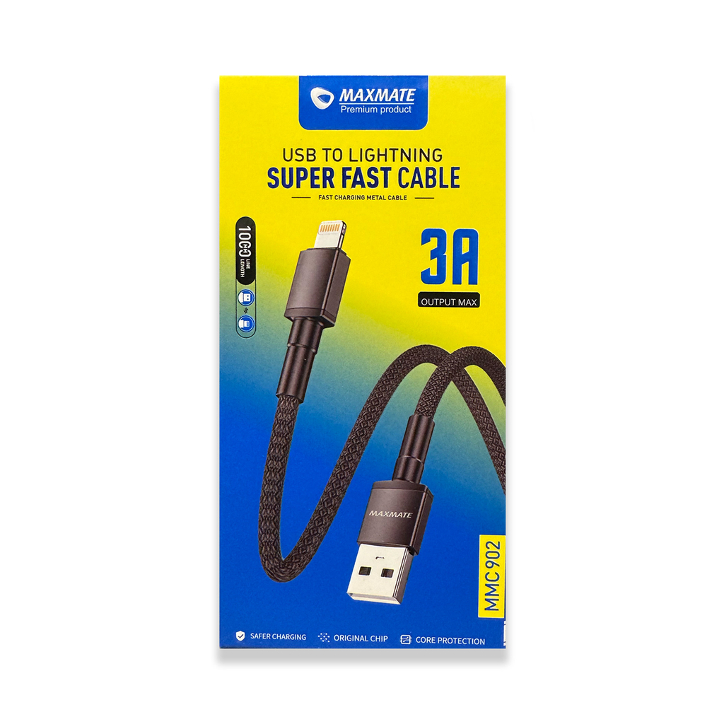 MMC902 Braided USB to Lightning Cable 1M