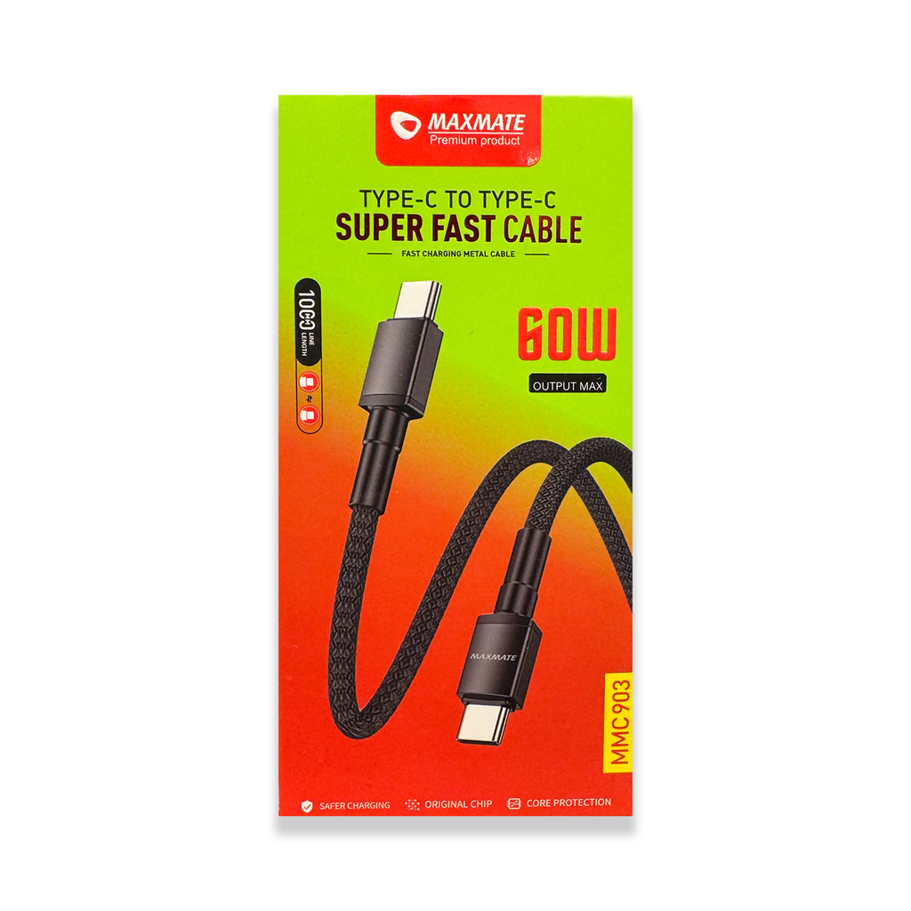 MMC903 Braided USB C to USB C Cable 1M