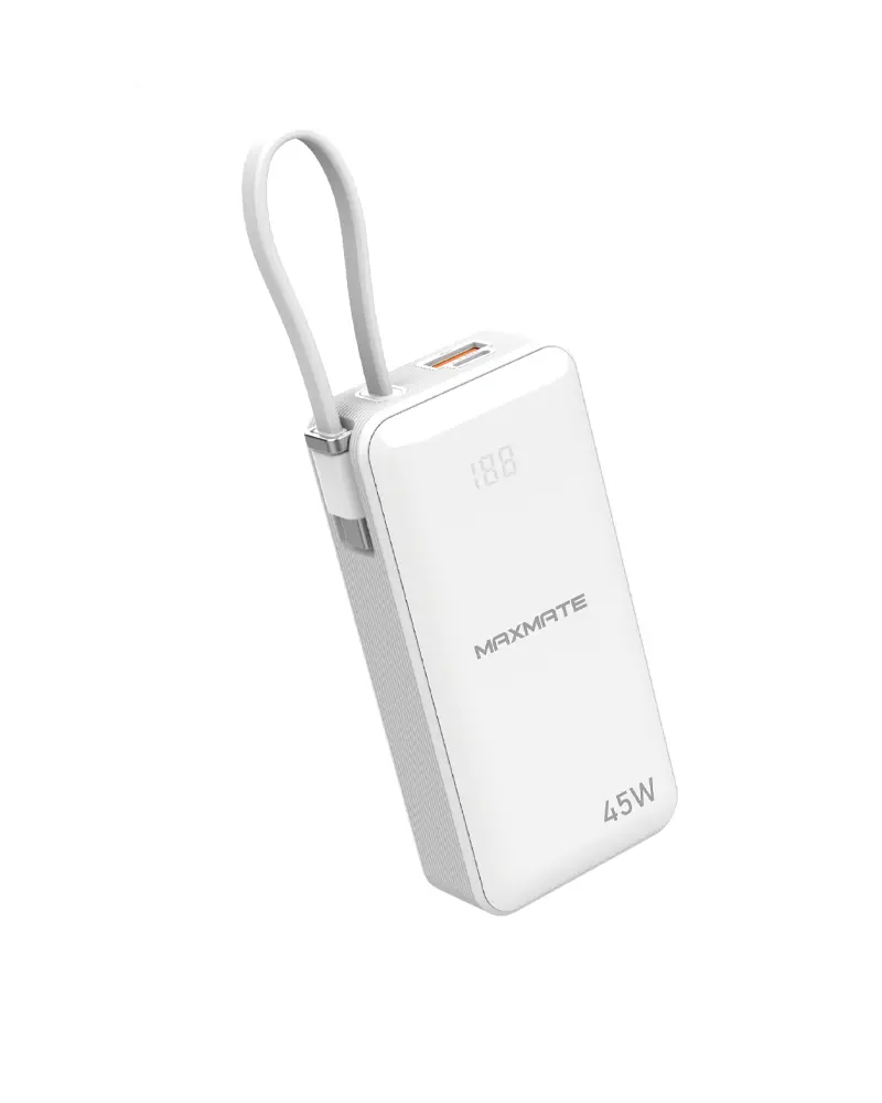 MPV17P 10,000mAh Power Bank 45w Type C cable | MAXMATE