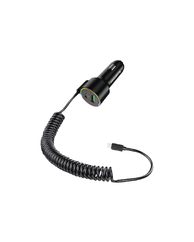 MPV23C Car charger w/ Spring cable