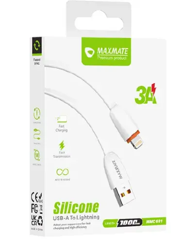 MMC601 2.4A Output Cable USB to Lightning 1M 