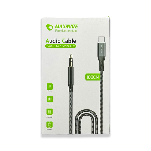 MA12 Braided 3.5 Aux to Type-C Cable