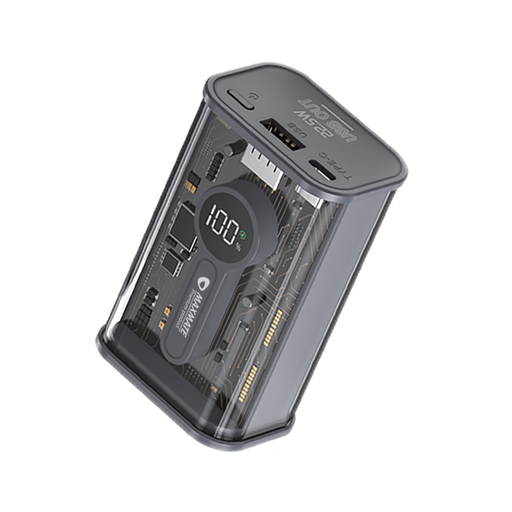 MMP10X Transparent Power Bank 10000 Ah USB and PD 22.5W
