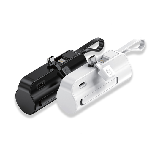 MMP5I 5000 Ah Mini Power Bank Built in Lightning Connector +  Type-C Cable