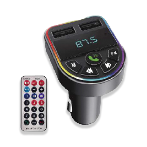 MCM07 Bluetooth FM Transmitter With 2 USB 2 .4A 18W