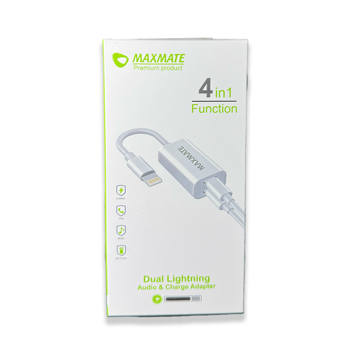 MA06 Dual Lightning Audio & Charger Adapter