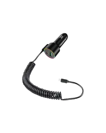 MPV23C Car charger w/ Spring cable