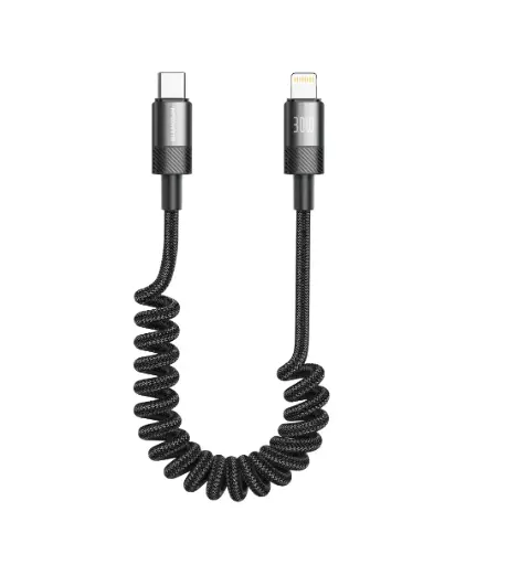 MPV972C Fast charging C to Lightning spring cable 30w