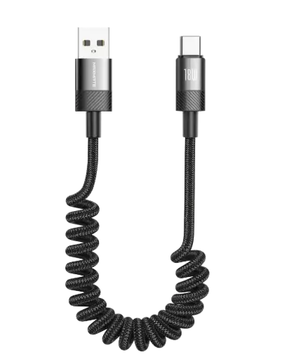 MPV973C Fast charging USB to C spring cable 18w