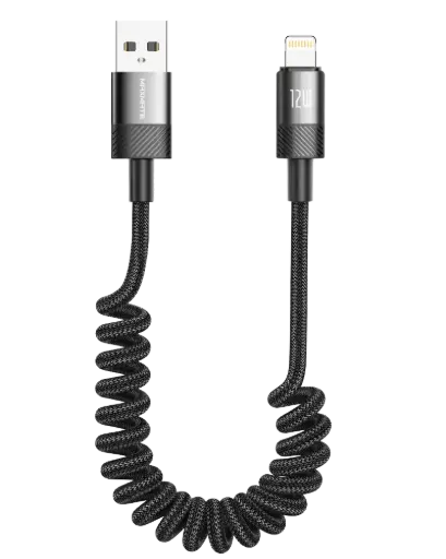 MPV974C Fast charging USB to Lightning spring cable 12w
