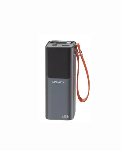 MPV18P Power Bank 20,000mAh 100W with retractable cable, with torch light 